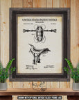 Horse Riding Saddle 1896 Patent Print