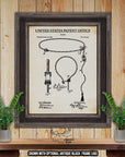 1893 Lasso Patent Print - Vintage Lasso Design Blueprint at Adirondack Retro