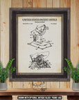 1976 Mechanical Bull Patent Print - Rodeo Wall Decor - Rodeo Cowboy Poster Art at Adirondack Retro