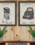 Shopping Patent Print Set of 2 - Retro Shopping Posters - Retail Store Inventions at Adirondack Retro