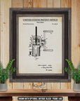 Pasta Maker Patent Print - Kitchen Appliance Poster - 1924 Kitchen Invention at Adirondack Retro