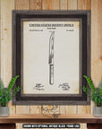 Steak Knife Patent Print - Silverware Poster - Kitchen Utensil Invention at Adirondack Retro