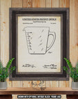 Liquid Measuring Cup Patent Print - Kitchen Utensil Illustration - 1970 Kitchen Invention at Adirondack Retro