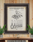 Measuring Spoons Patent Print - Kitchen Utensil Illustration - 1977 Kitchen Invention at Adirondack Retro