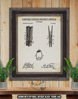 Clothespin Patent Print - 1887 Laundry Invention at Adirondack Retro