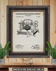 Sewing Stand Patent Print - 1891 Sewing Invention at Adirondack Retro