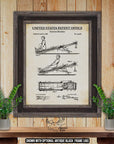 Exercise Machine Patent Print - Home Gym Poster - 1886 Fitness Equipment Invention at Adirondack Retro