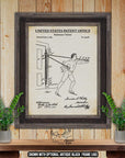 Resistance Trainer Patent Print - Home Gym Poster - 1895 Fitness Equipment Invention at Adirondack Retro