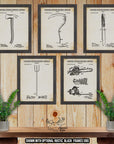 Halloween Patent Print Set of 5 - Halloween Weapon Posters at Adirondack Retro