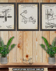 Lineman Patent Print Set of 3 - Vintage Lineman Poster Set at Adirondack Retro