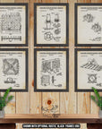 Board Games Patent Print Set of 6 - Retro Board Game Posters at Adirondack Retro