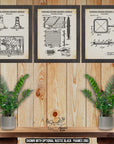 Bacon Patent Print Set of 3 - Bacon Invention Posters at Adirondack Retro