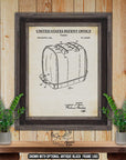 Toaster Patent Print - Kitchen Appliance Poster - 1954 Kitchen Invention at Adirondack Retro