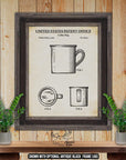 Coffee Mug Patent Print - 1973 Coffee Cup Illustration at Adirondack Retro