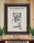 Drip Coffee Maker Patent Print - 1979 Kitchen Appliance Invention at Adirondack Retro