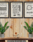 Bacon And Eggs Patent Print Set of 3 - Invention Posters at Adirondack Retro