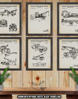 Tow Truck Patent Print Set of 6 - Vintage Tow Truck Inventions at Adirondack Retro