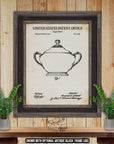 Sugar Bowl Patent Print - Dining Room Poster - 1927 Kitchen Utensil Invention at Adirondack Retro