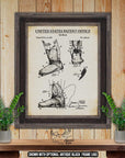 Snow Skiing Patent Print Set of 6