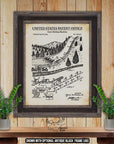 Snow Skiing Patent Print Set of 6