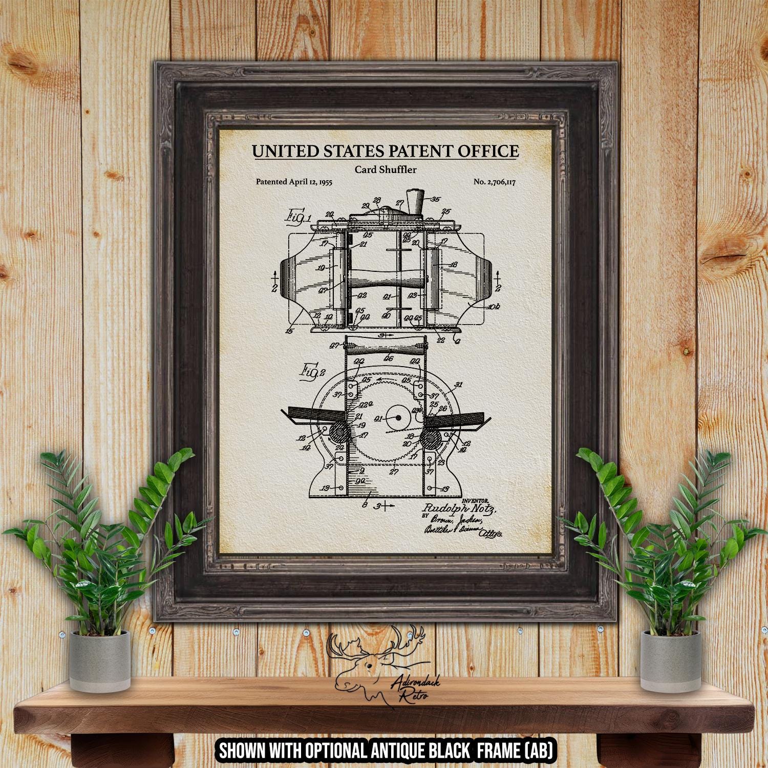 Poker Patent Print Set of 5