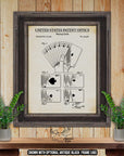 Poker Patent Print Set of 5