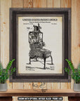 Popcorn Machine & Peanut Roaster Patent Print - Popcorn Poster - 1893 Peanut Roaster Invention at Adirondack Retro