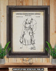 Kitchen Apron Patent Print - 1951 Cooking Invention - Retro Kitchen Decor at Adirondack Retro