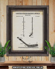 Ice Hockey Patent Print Set of 3