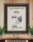 Toilet Seat Patent Print - Toilet Seat Poster Art - 1936 Bathroom Invention at Adirondack Retro