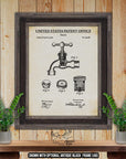 Bathroom Faucet Patent Print - Vintage Bathroom Faucet Poster - 1909 Bathroom Invention at Adirondack Retro