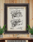 Wringer Patent Print - 1939 Laundry Invention at Adirondack Retro