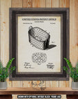 Laundry Basket Patent Print - 1923 Laundry Invention at Adirondack Retro