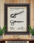 Sewing Shears Patent Print - 1881 Sewing Invention at Adirondack Retro