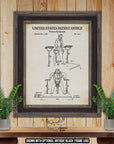 Fitness Equipment Patent Print - Home Gym Poster - 1867 Exercise Equipment Invention at Adirondack Retro