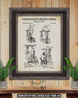 Resistance Trainer Patent Print - Home Gym Poster - 1890 Fitness Equipment Invention at Adirondack Retro