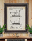 Treadmill Patent Print - Home Gym Poster - 1912 Fitness Equipment Invention at Adirondack Retro