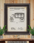 Funeral Car Patent Print Set of 4