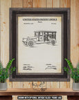 Funeral Car Patent Print Set of 6