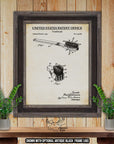 Toothbrush Patent Print - 1943 Toothbrush Poster - Historic Bathroom Invention at Adirondack Retro