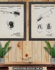 Bathroom Patent Print Set of 2 - Vintage Toothbrush and Toothpaste Posters at Adirondack Retro