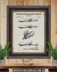 Latch Hook Patent Print Set of 3