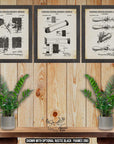 Latch Hook Patent Print Set of 3 - Latch Hook Posters - Latch Hook Inventions at Adirondack Retro