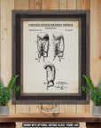 Boxing Gloves Patent Print - Home Gym Poster - 1925 Boxing Invention at Adirondack Retro