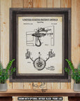 Speed Bag Patent Print - Home Gym Poster - 1917 Boxing Invention at Adirondack Retro