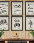 Duck Hunting Patent Print Set of 6 - Duck Hunting Inventions at Adirondack Retro