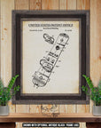 Snowboarding Patent Print Set of 6