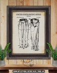 Snow Skiing Patent Print Set of 6