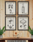 Boxing Patent Print Set of 4 - Boxing Inventions at Adirondack Retro