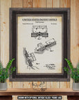 Snow Skiing Patent Print Set of 6